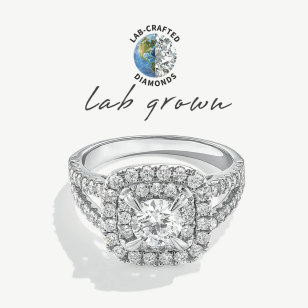Lab grown diamond rings
